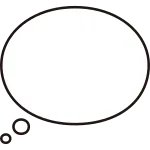 Balloon Round Ellipse Thought SVG Icon